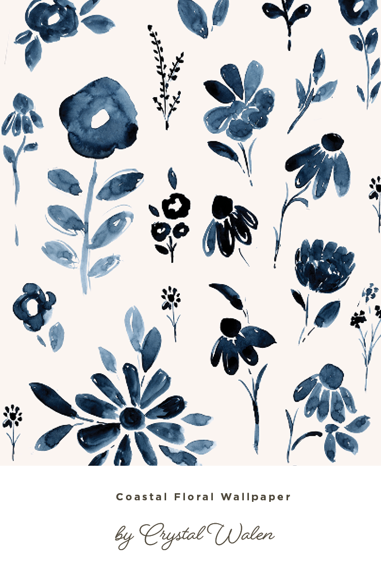 blue floral silo