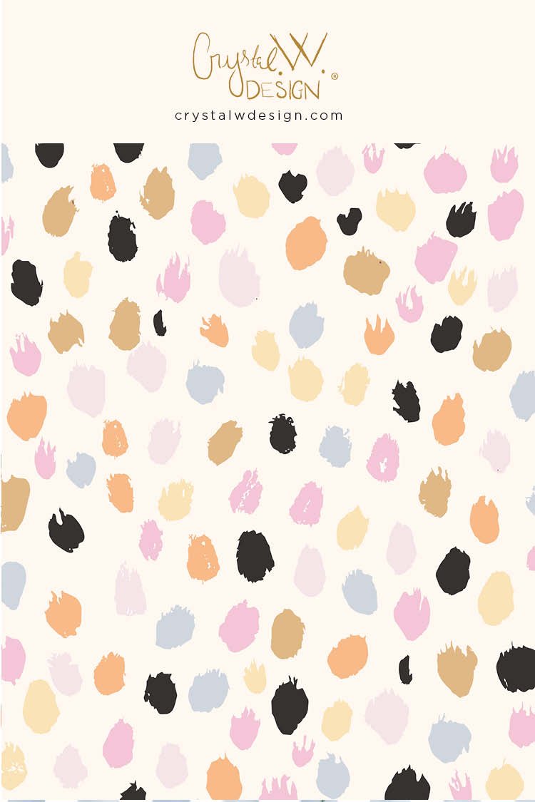 Cheetah retro pastel