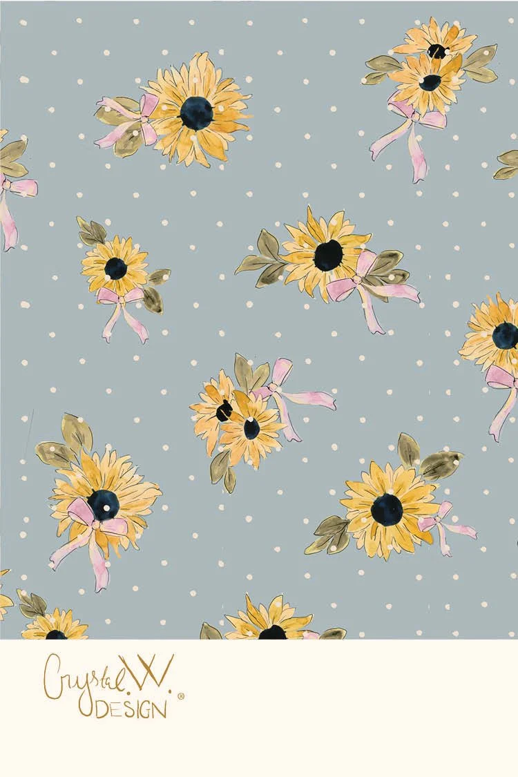 Cottage sunflower dots