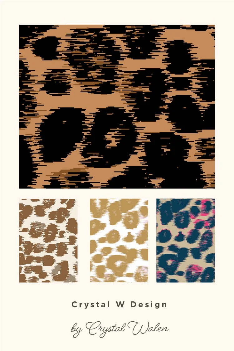 Ikat animal print