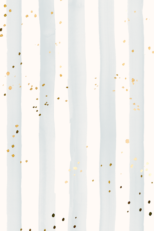 Watercolor Stripes with gold