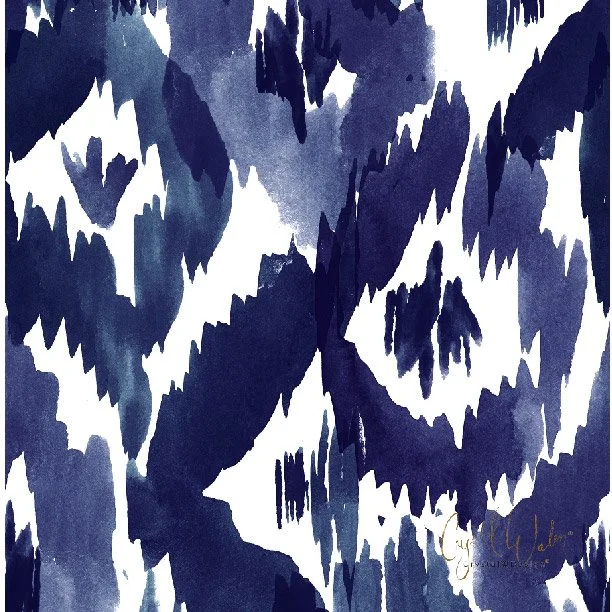 Indigo Ikat Diamonds