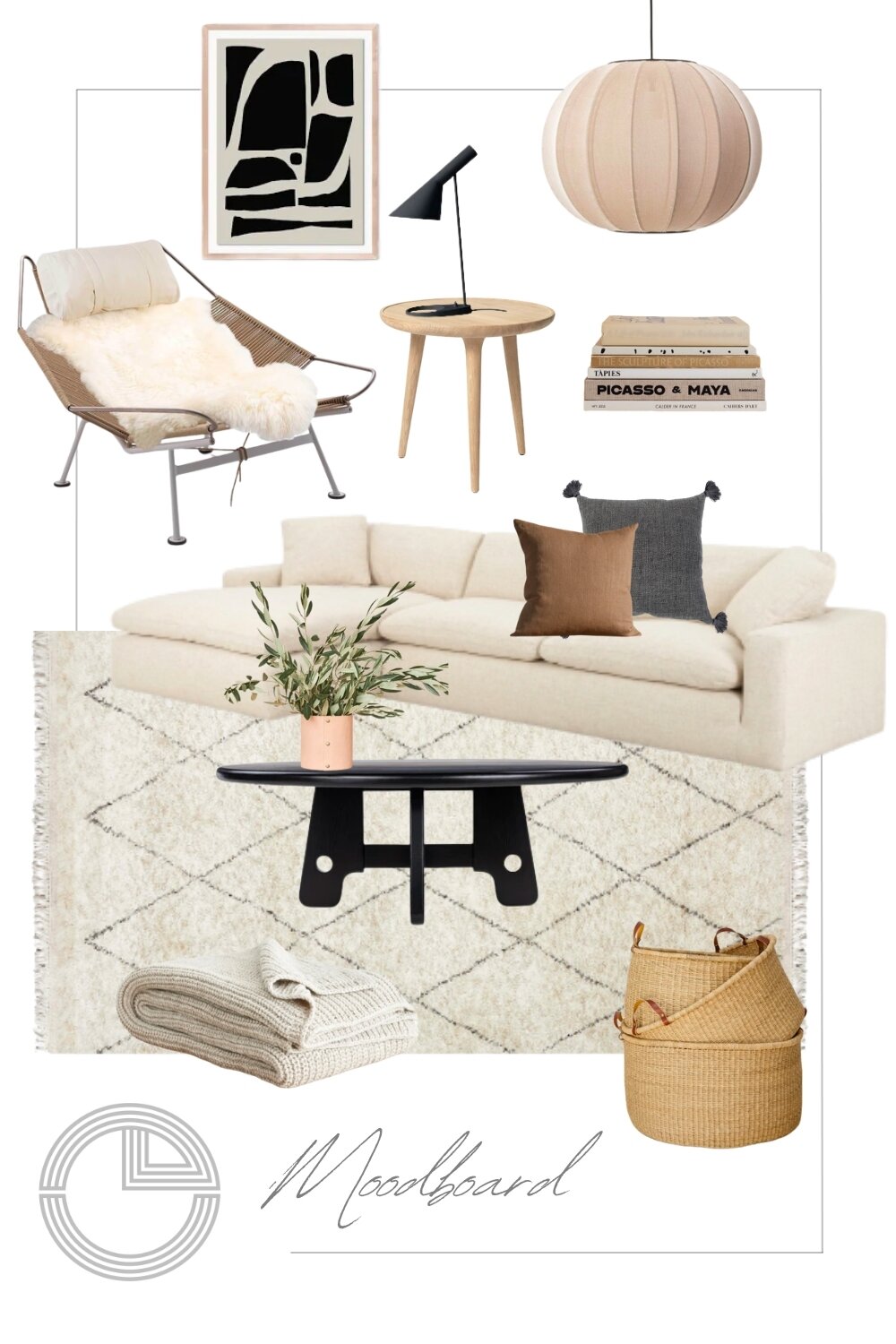 Some fun moodboards for a modern furniture project. While we LOVE working on construction and remodels, we also tackle furnishings only projects. 

When focusing on furnishings for a project, you have the chance to curate a space that not only looks 