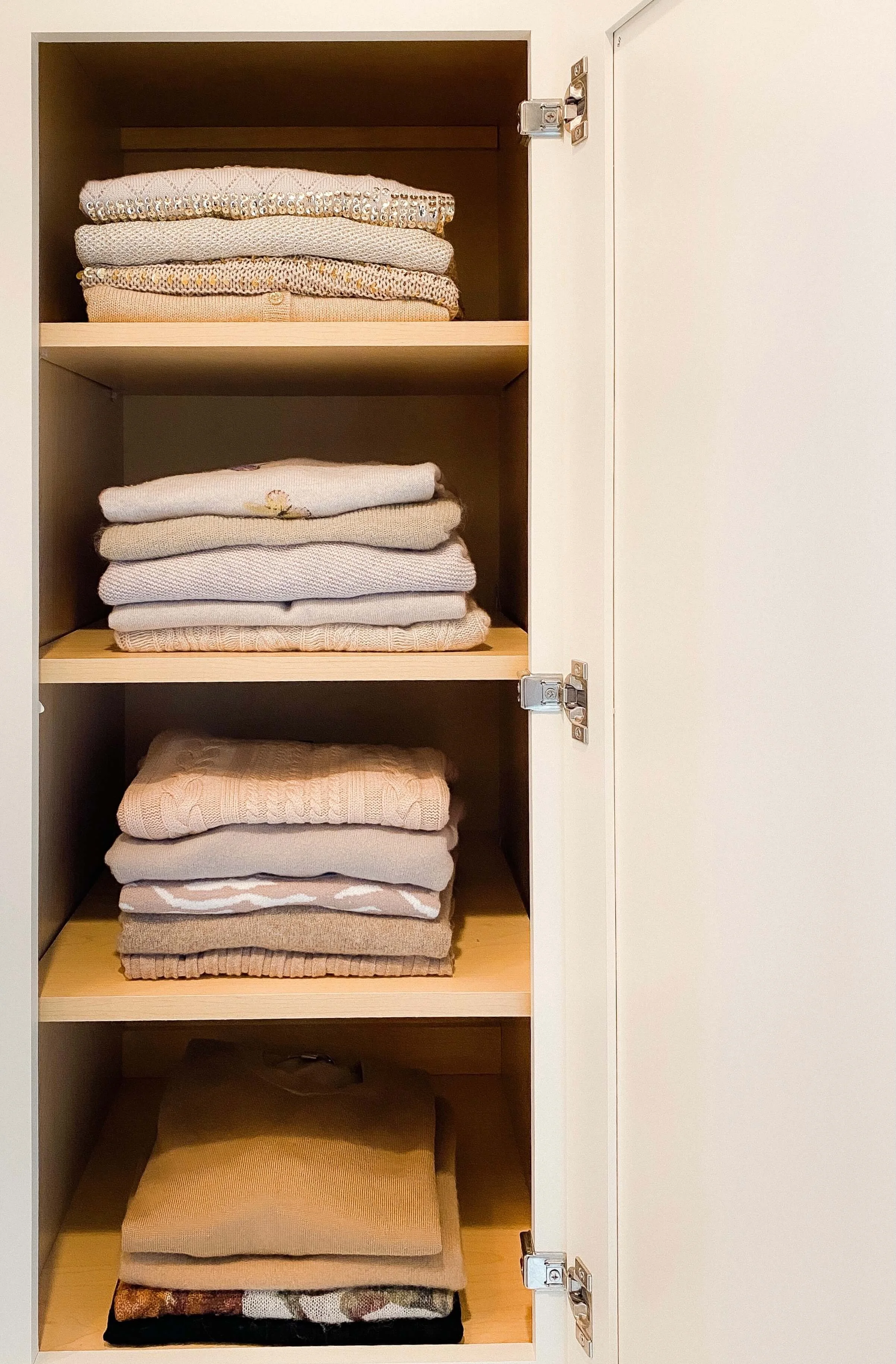 Organized sweaters