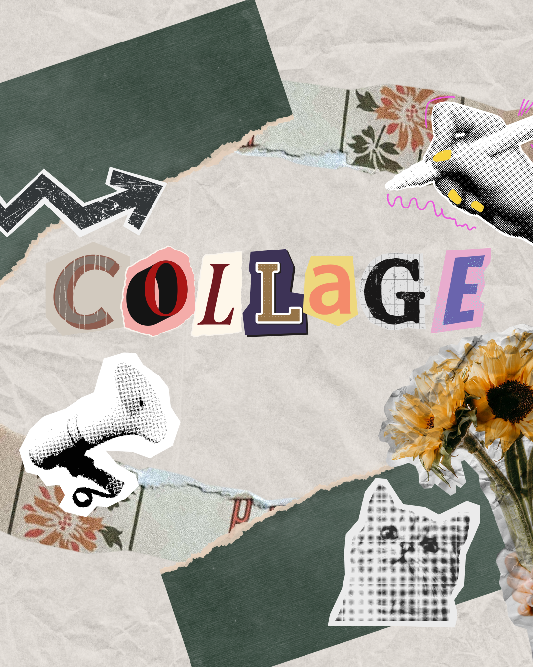 SAT 3/21 Collage/Mixed Media for ADULTS