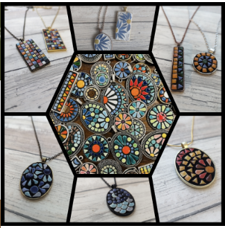 SAT 5/2 Mosaic Jewelry Making for ADULTS