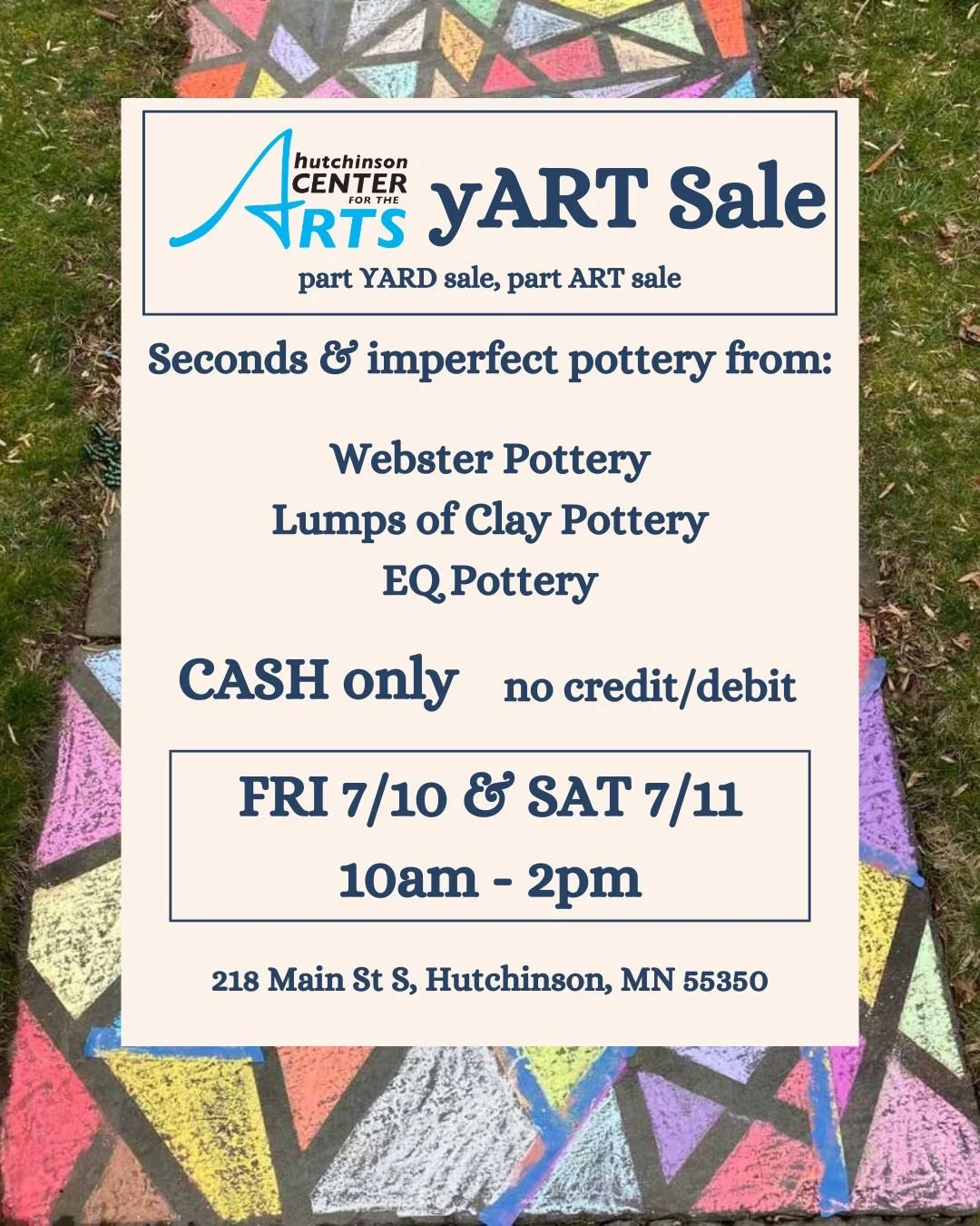Sat 7/11 yART Sale