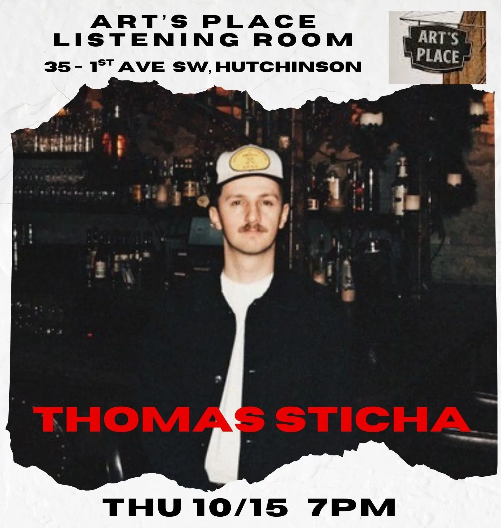 10/15 Art's Place concert: Thomas Sticha