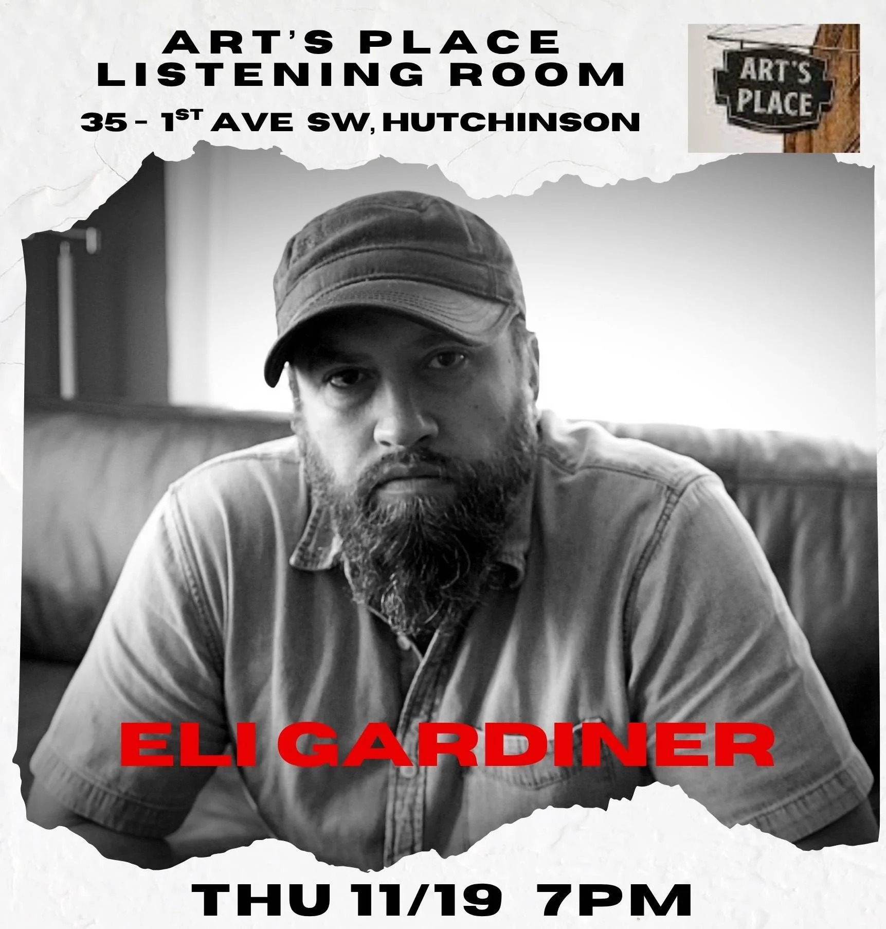 11/19 Art's Place concert: Eli Gardiner