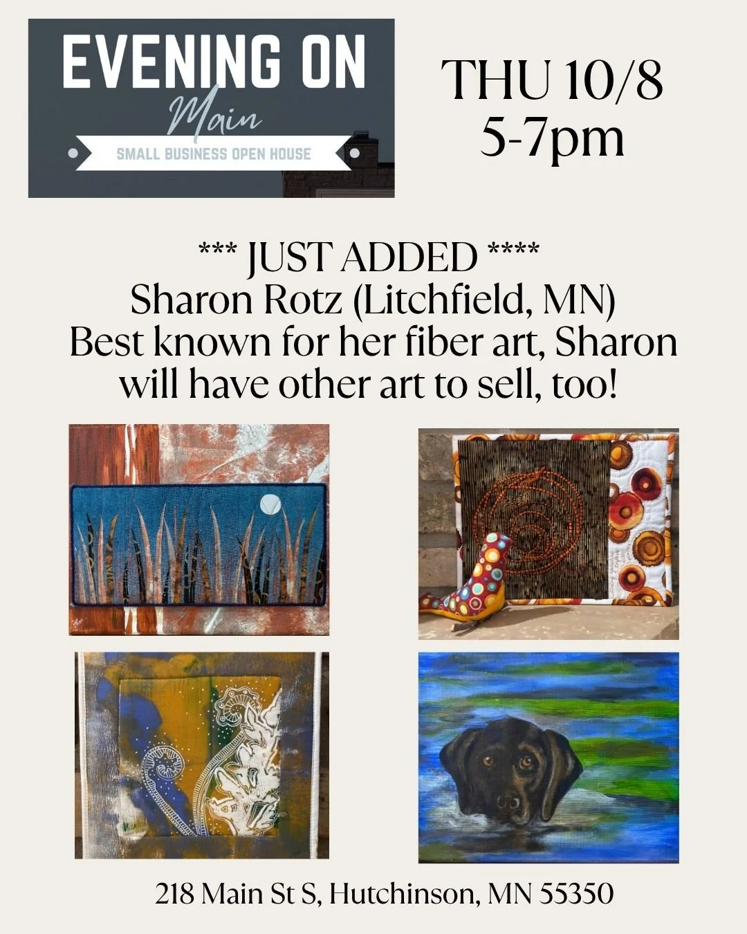 10/8 Pop-Up Sharon Rotz