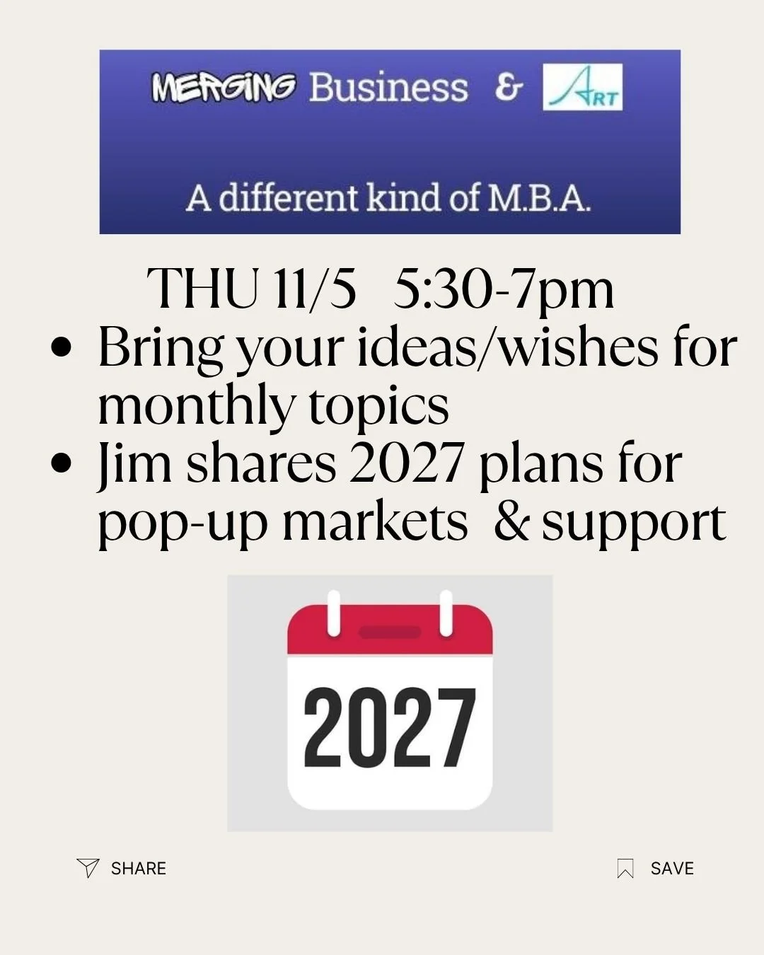 11/5 MBA monthly session