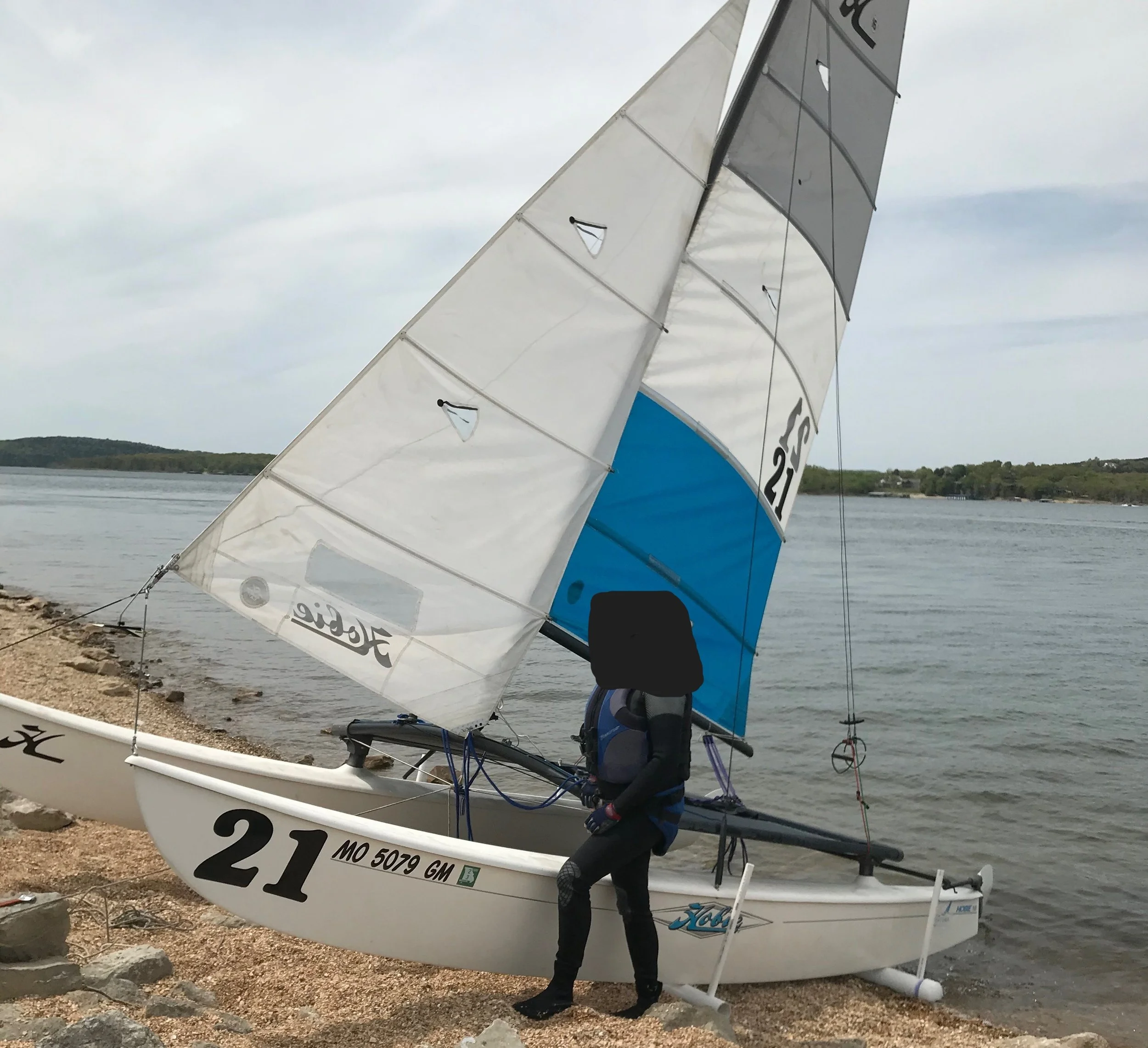 Jib Hobie 16 Only White (Previously Owned) — Sail and Kayak Shop