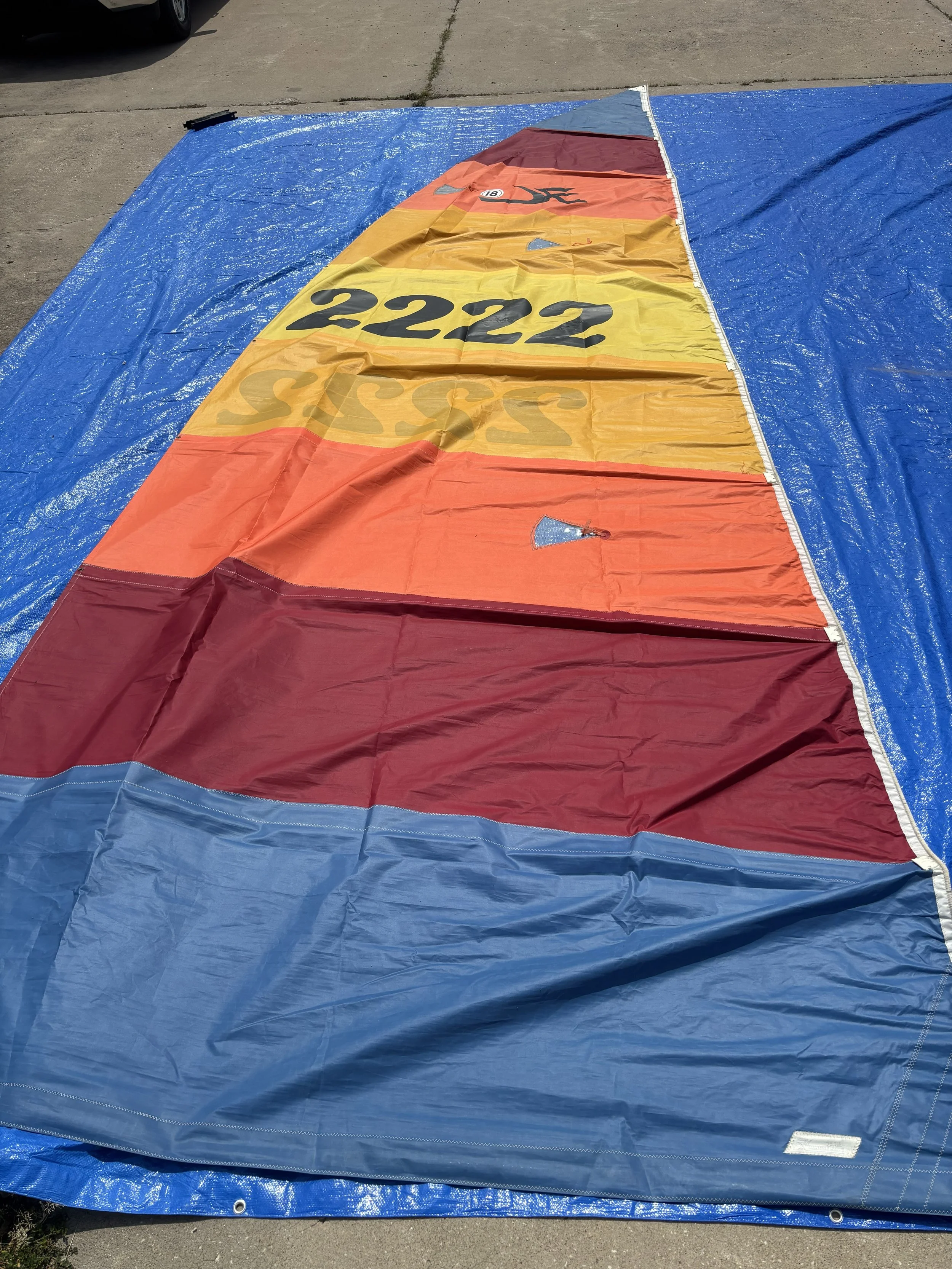 Sail Set Main & Jib Hobie 18 (H18) Previous Owned #2222