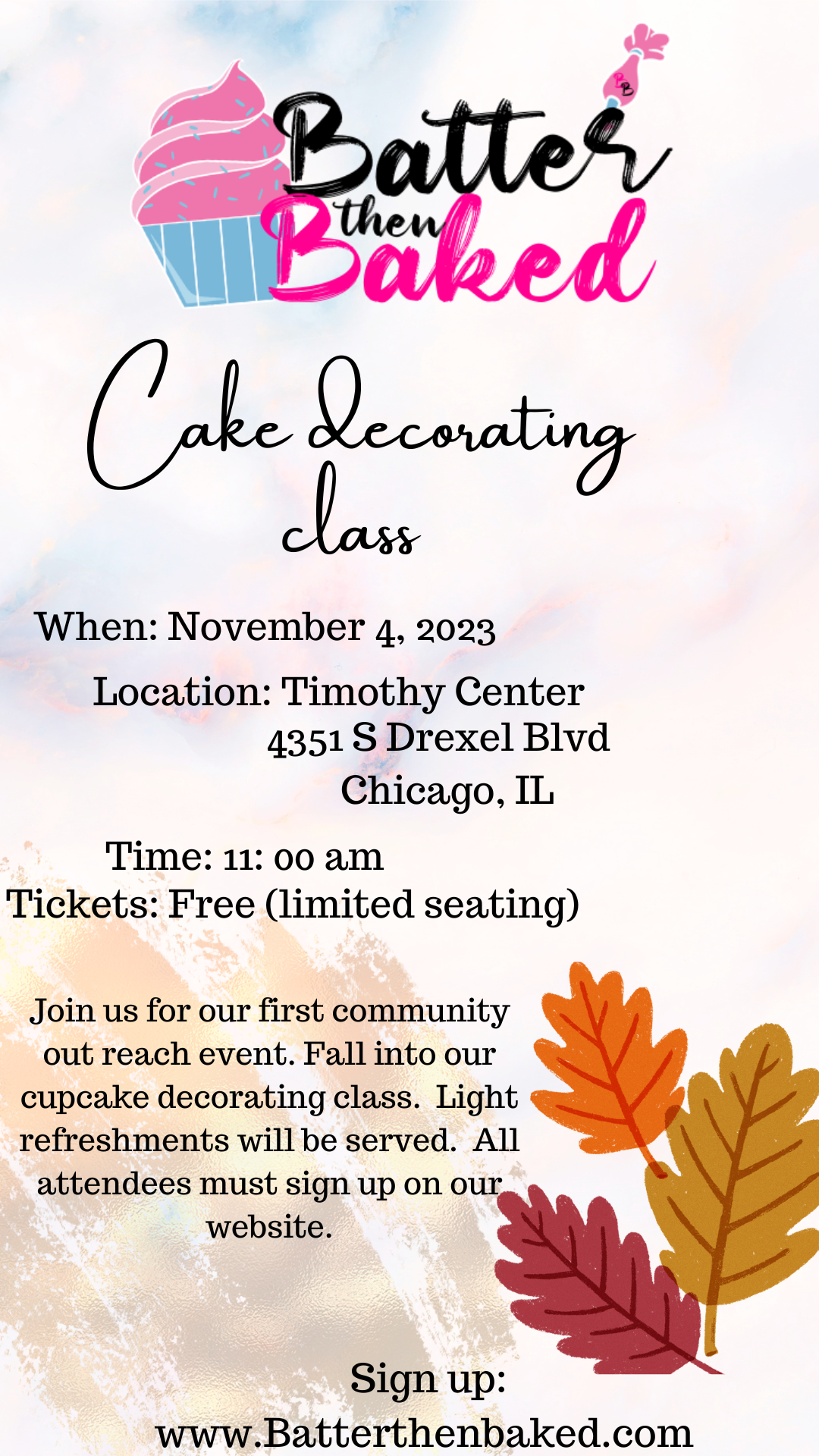 Cupcake Decorating Class