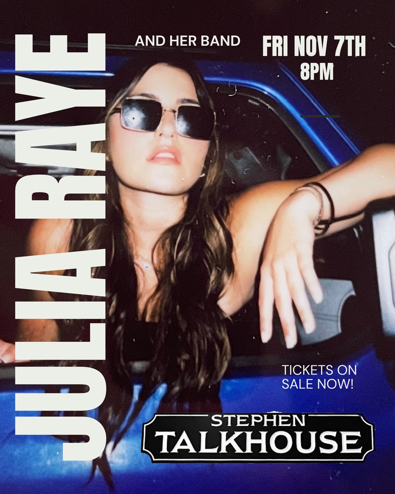 THIS FRIDAY!!!! ✨
So beyond excited to be making my debut at Stephen Talkhouse this Friday at 8PM with my band!!! I&rsquo;ve been dreaming about playing here since I was a kid &mdash; it&rsquo;s truly a dream come true. Even more special to be sharin