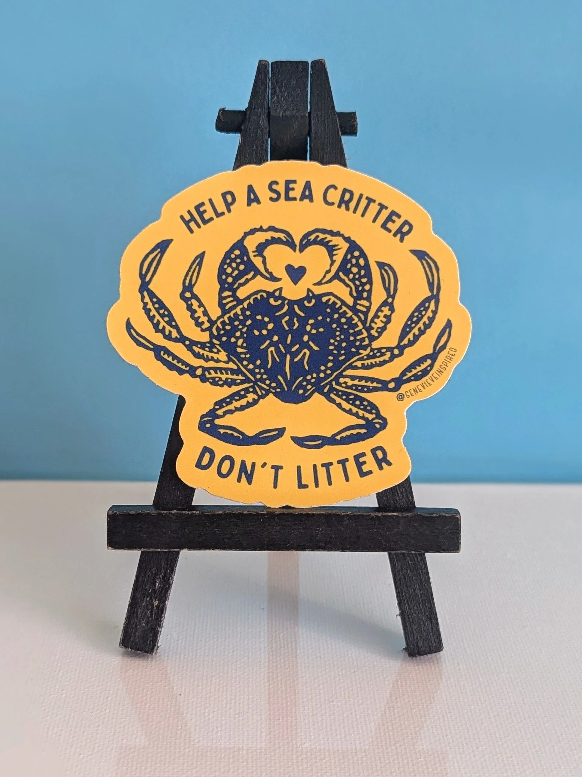 Help A Sea Critter(Crab) Sticker