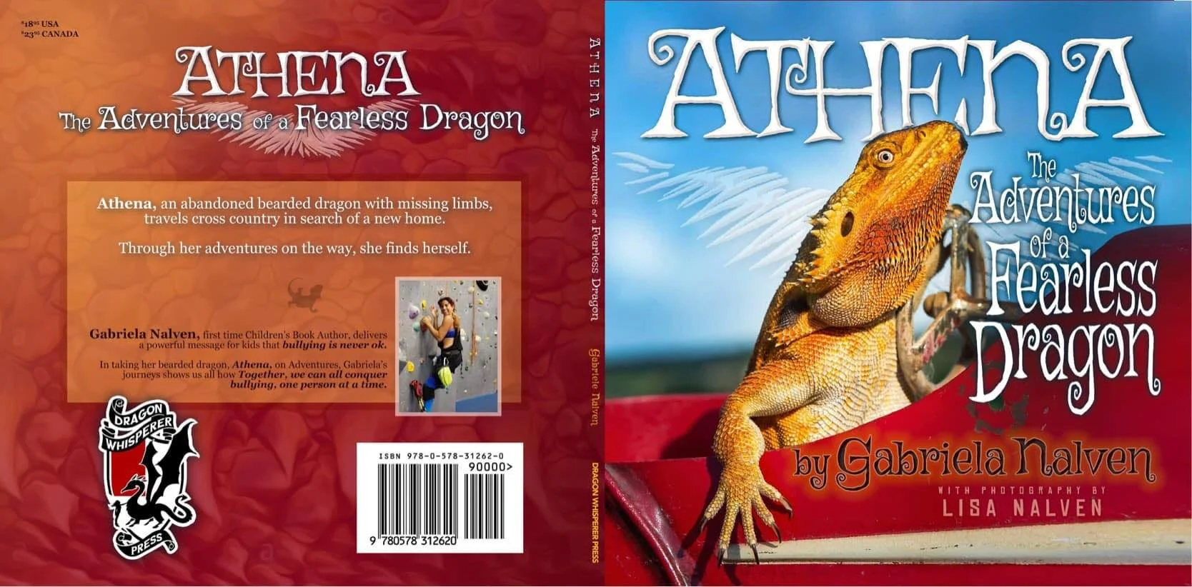 Athena The Fearless Dragon Book Cover Page