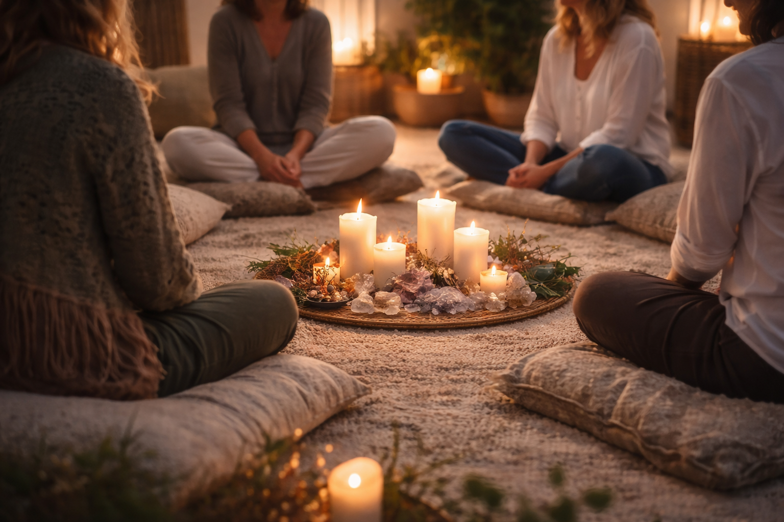 Candlelit circle with crystals and herbs.png