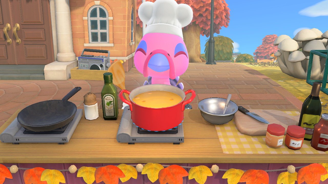 animal crossing new horizons turkey day clam chowder