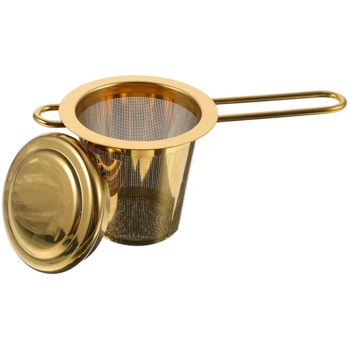 Golden Tea Strainer for Self Love Tea