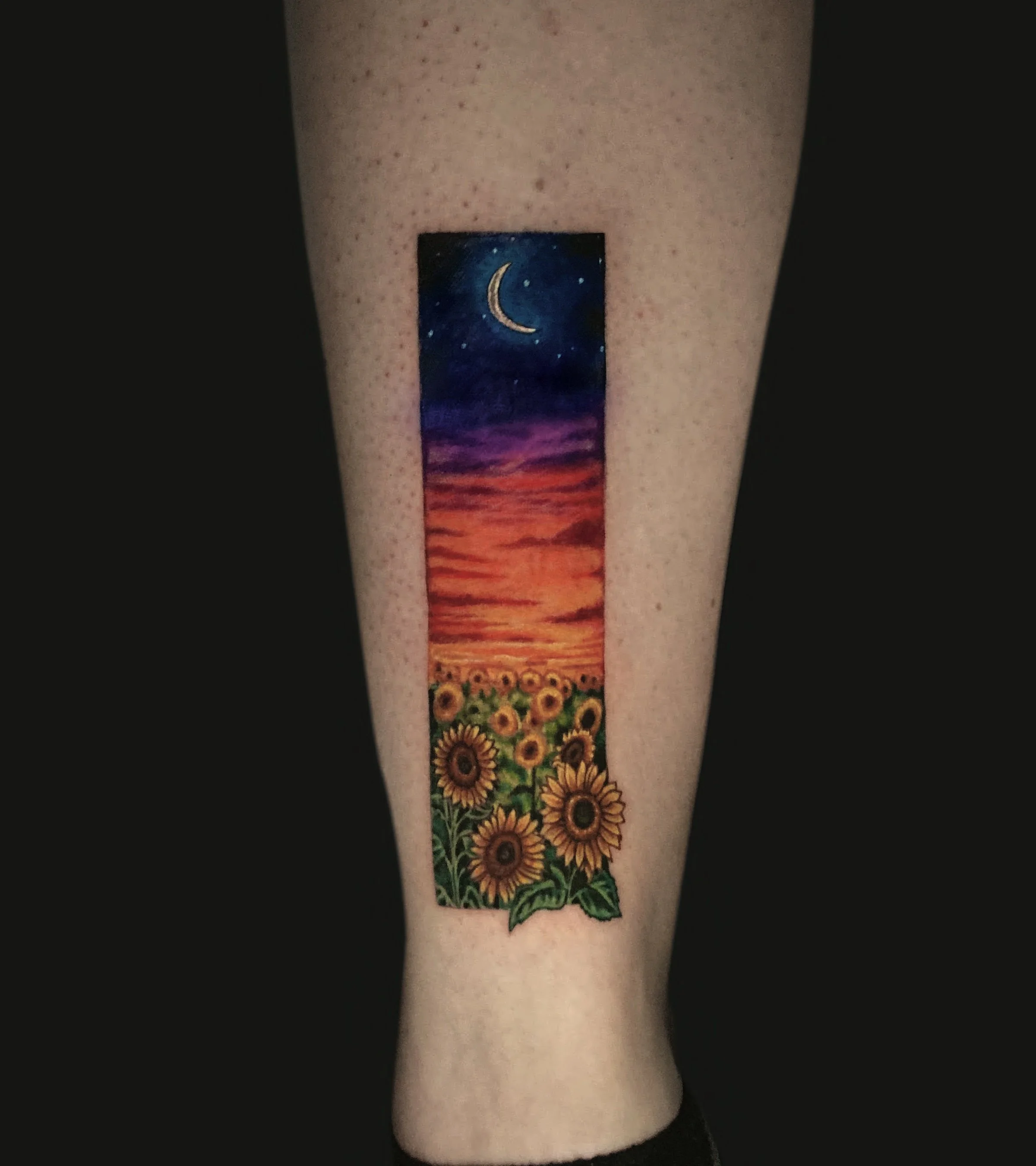 Sunflower Sunset Tattoo
