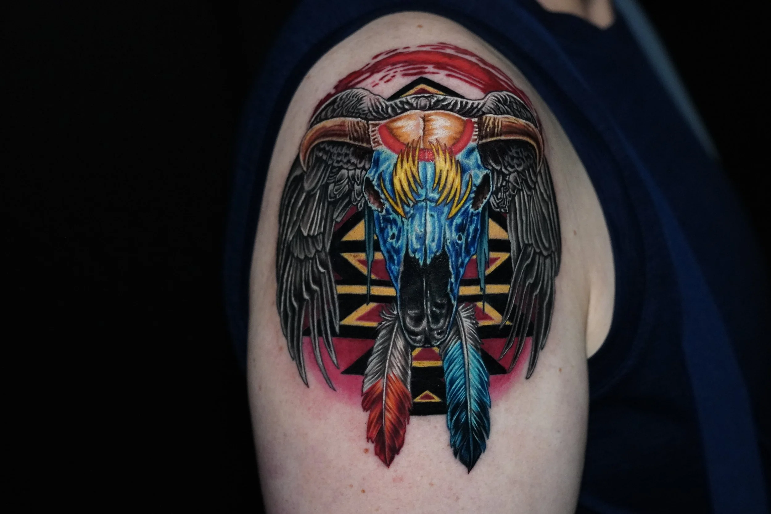 Native American past present future Tattoo