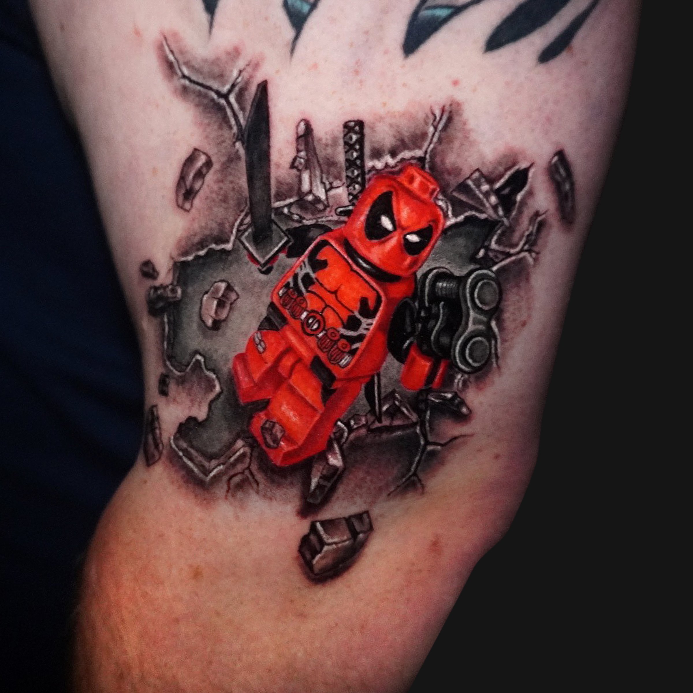 Deadpool Lego Tattoo