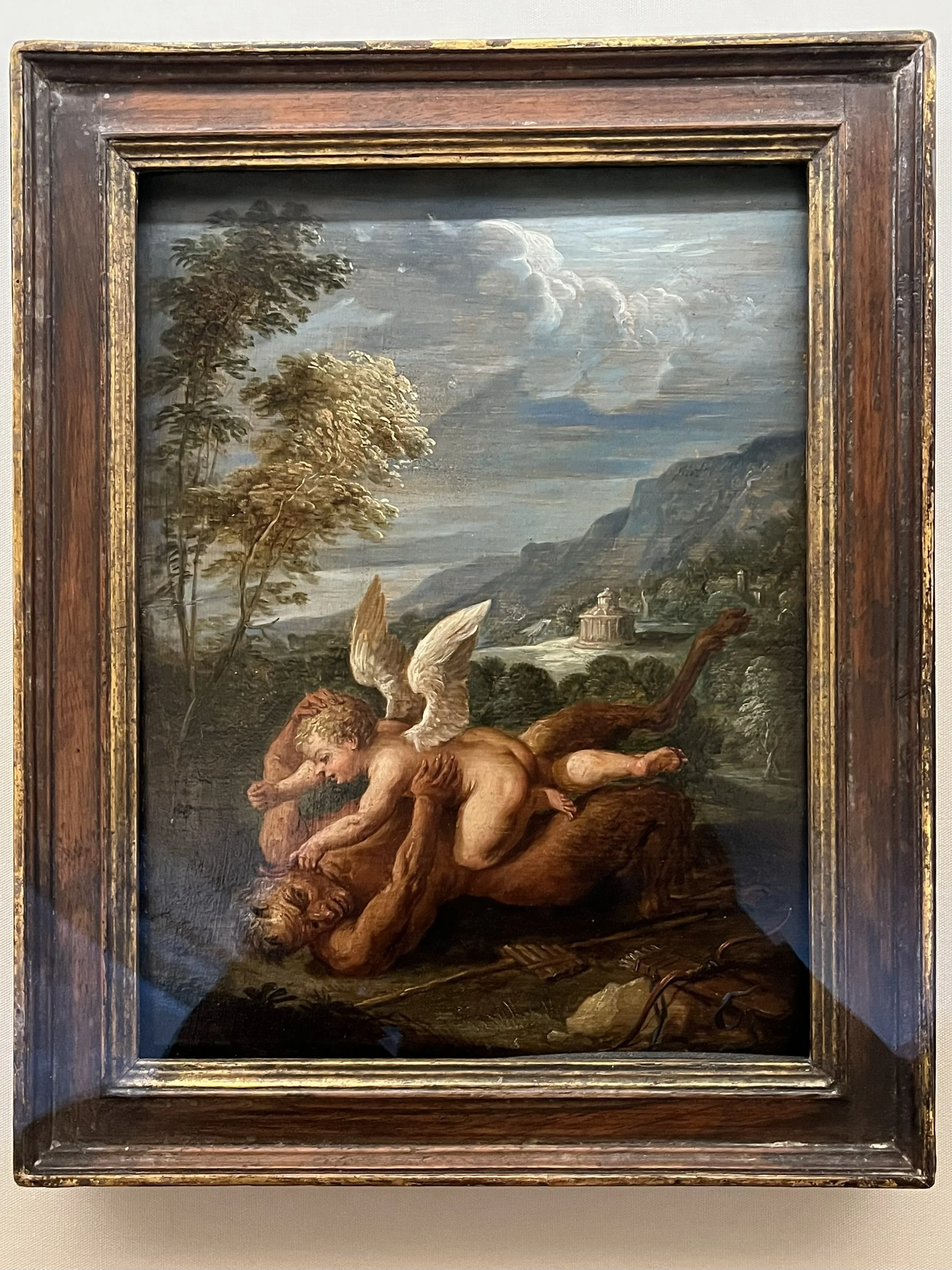 Courtauld painting with Cupid