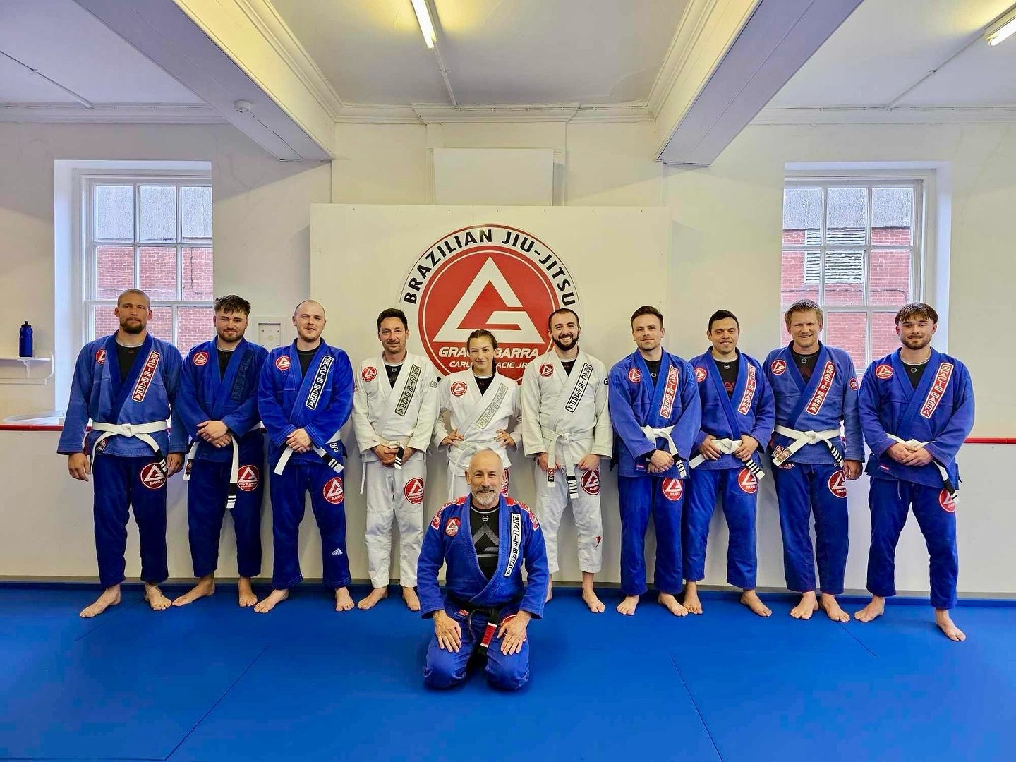 Stripes everywhere this evening for the white belt cohort&hellip; all of these guys up a level, some up two but every single one hard earned and well deserved&hellip; it may only be a little bit of tape but it takes a whole lot of heart to get it in 
