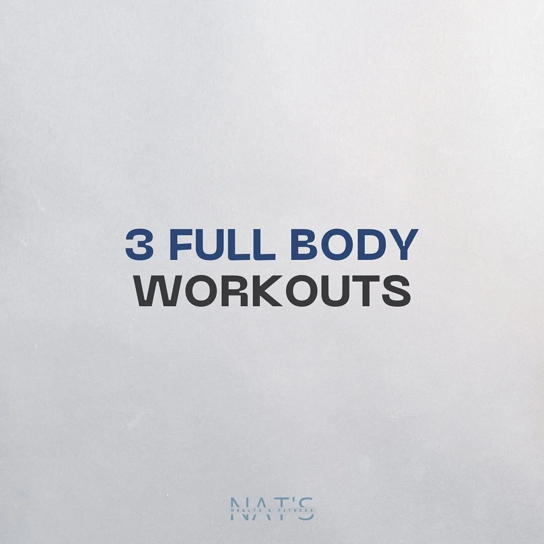 Need some structure? I got you!!💪🏻

Workout 1✨
- Squat Jumps (or pulse)
- Romanian Deadlifts
- Pushups
- Triceps Dips
- Streamline Crunches

Workout 2✨
- Step-back Lunges
- Elevated Hip Thrusts
- Pendlay Rows 
- Biceps Curls
- Leg Raises

Workout 3