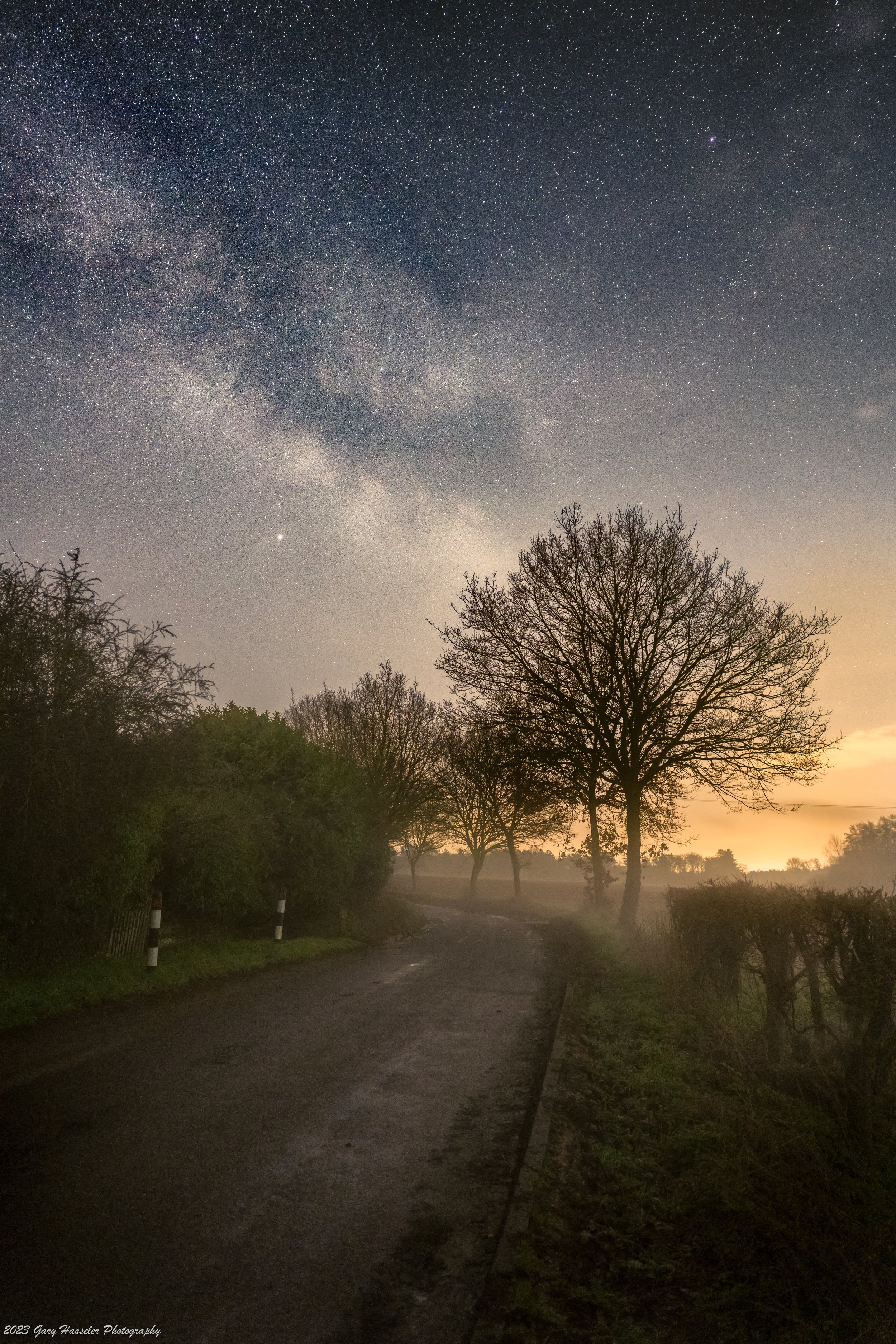 A misty Milky Way scene in Suffolk. March.