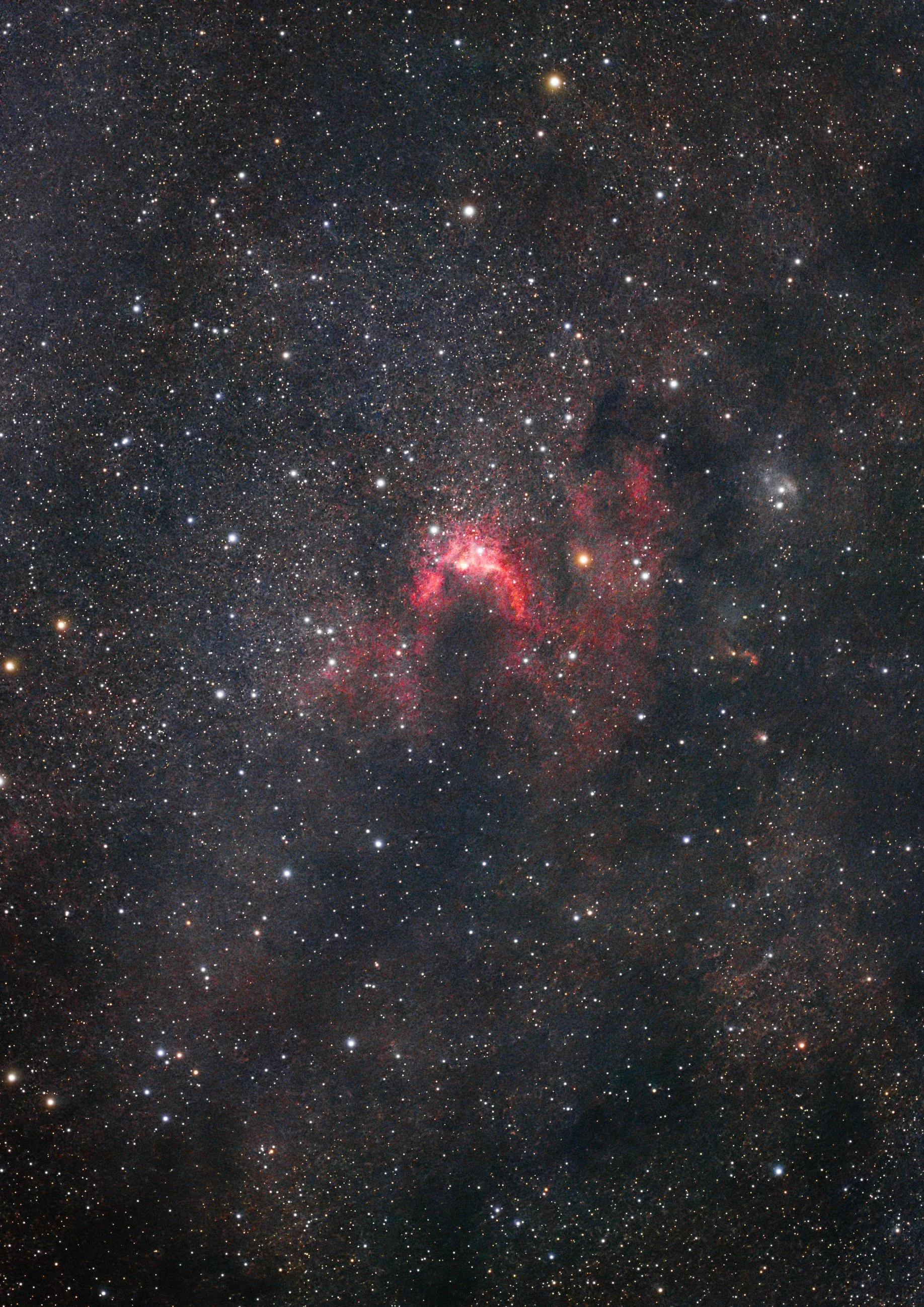 The Cave nebula, a diffuse nebulae in the constellation Cepheus.