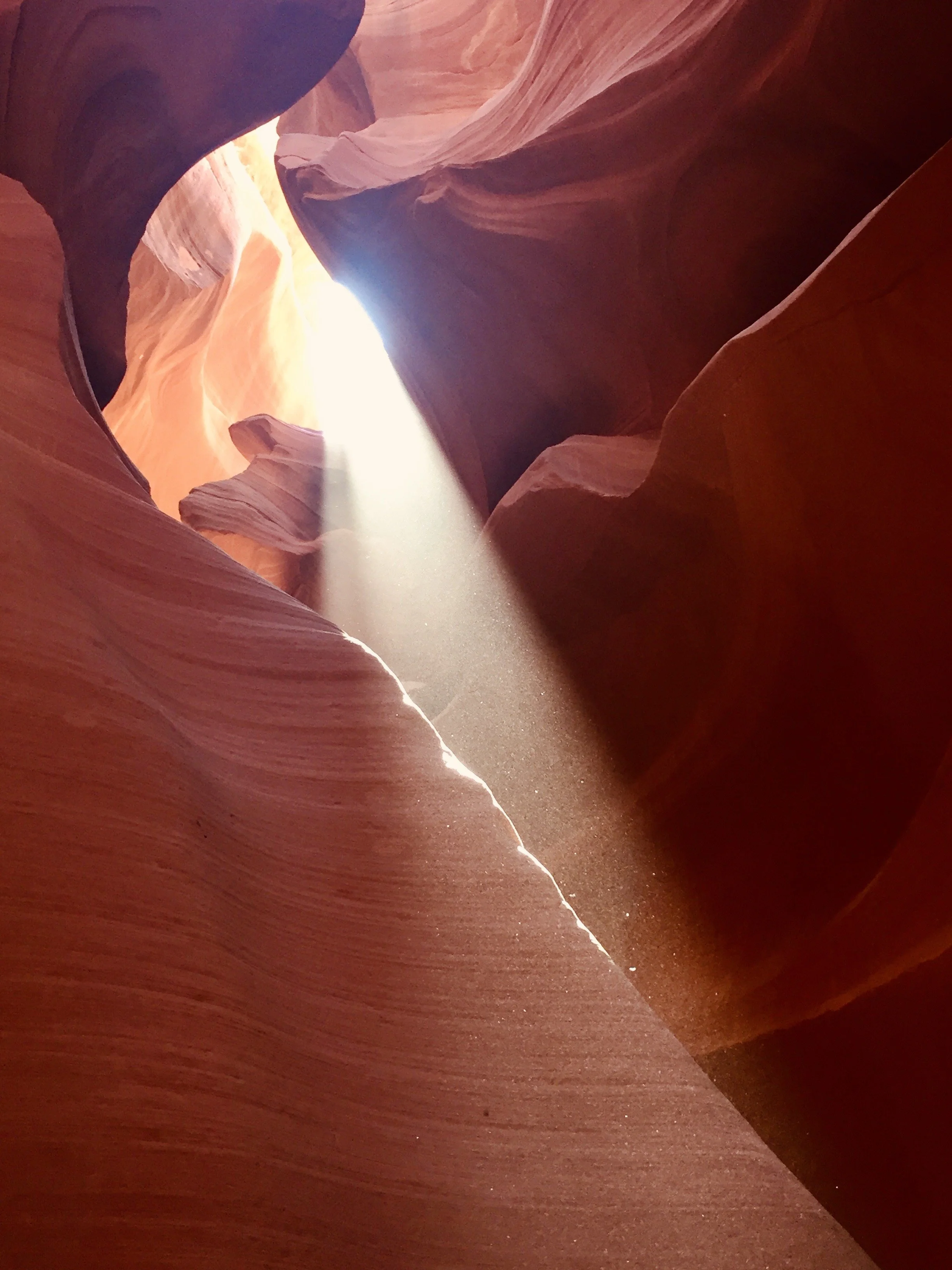 Light in Antelope Canyon, Arizona.