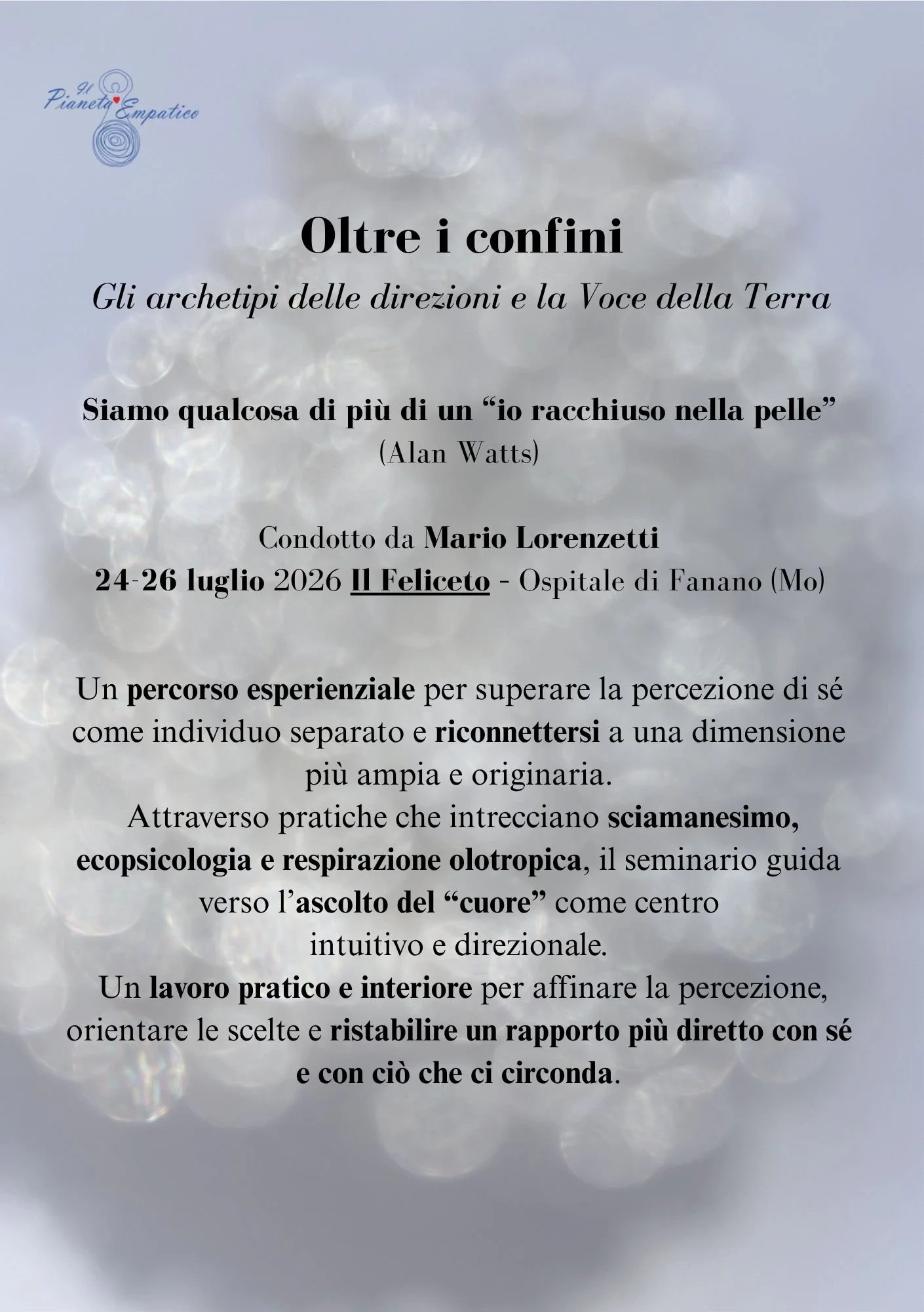 Oltre i confini. Gli archetipi delle direzioni e la Voce della Terra