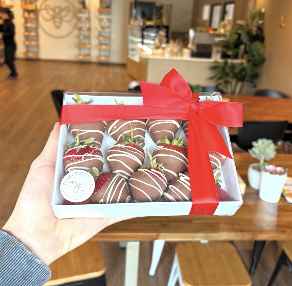 Chocolate coated strawberries