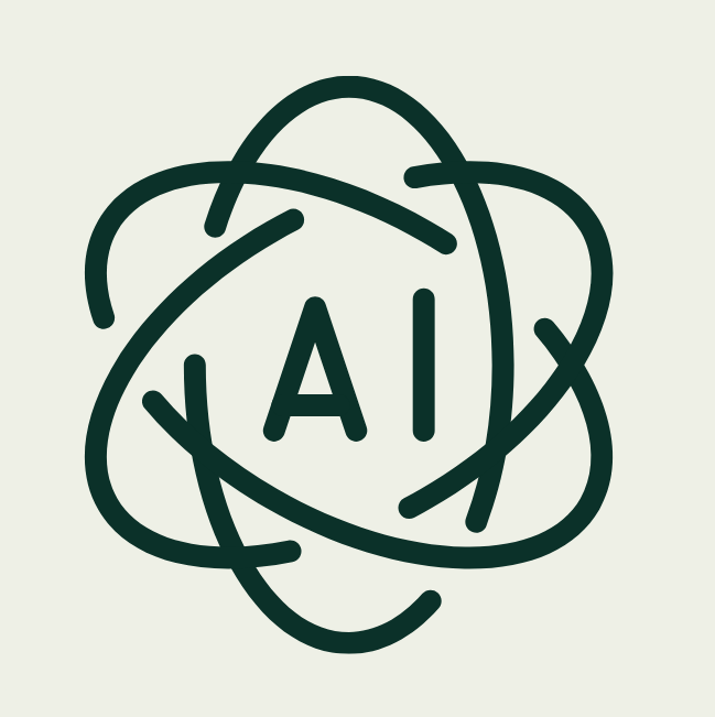Abstraktes AI-Logo: Nutzung von KI im Sinne der wissenschaftlichen Integrität.