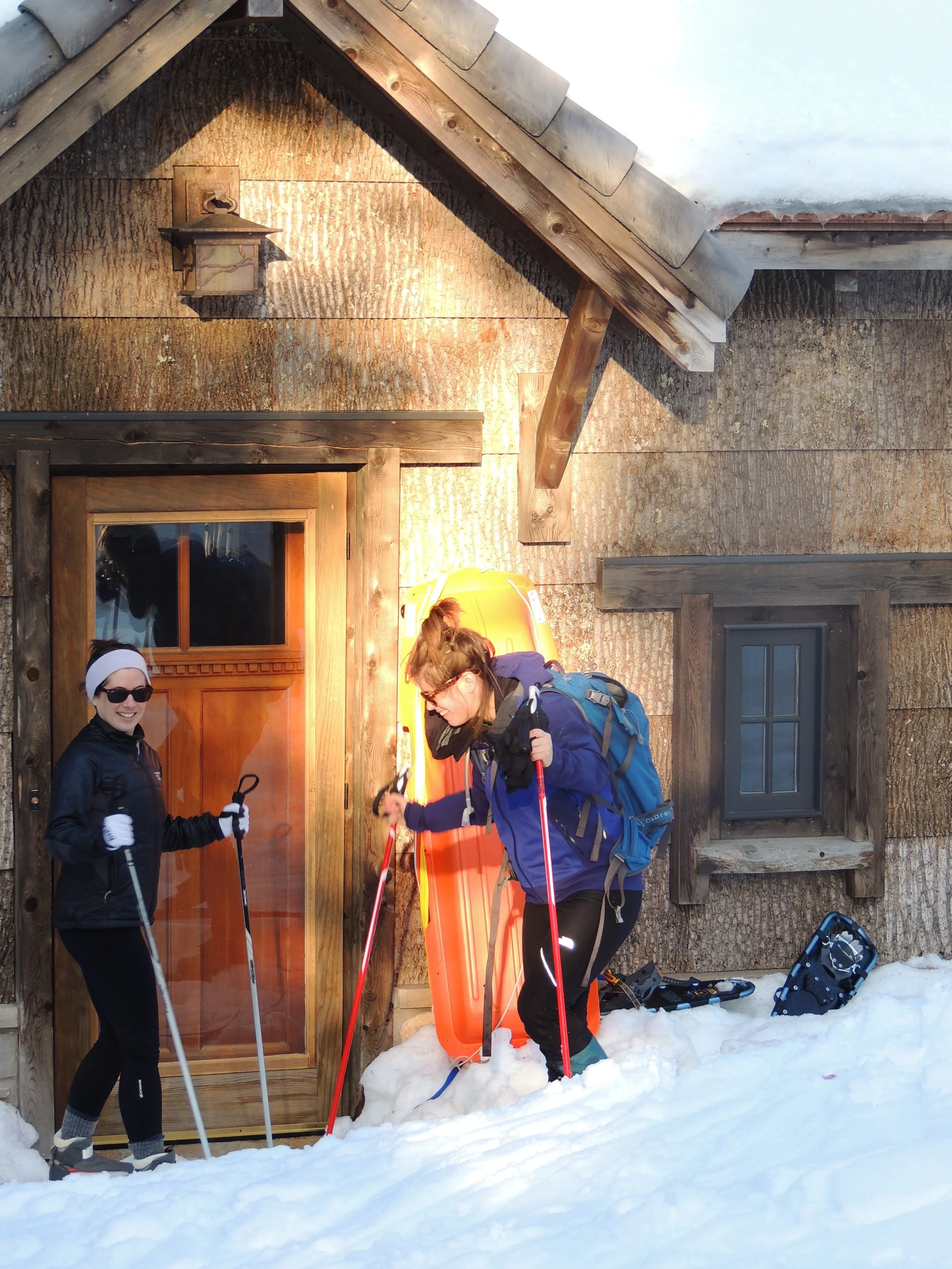 The satisfaction from skiing in...arrival!