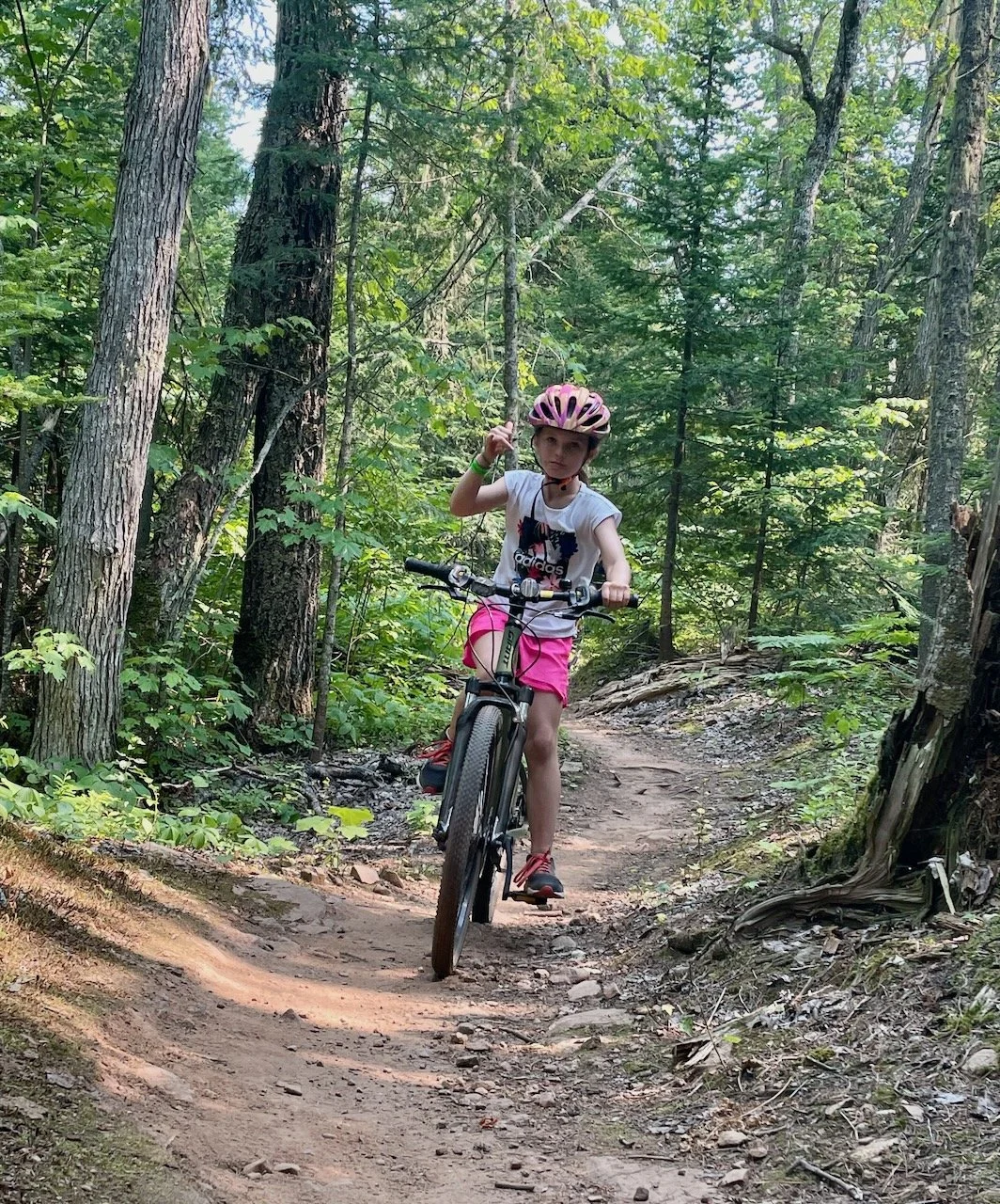 Ripping the trails - Copper Harbor - the flow trail to High Rock Bay