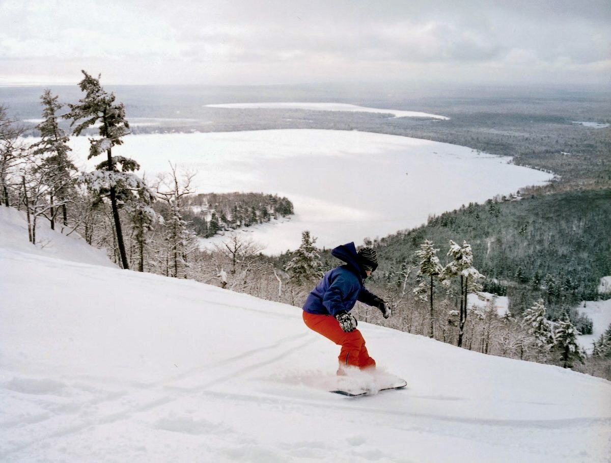 Mt Bohemia snowboarding