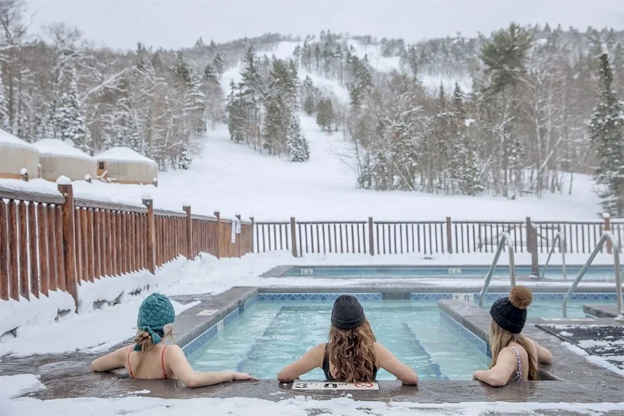 The spa at Mt. Bohemia (you can get daily passes)