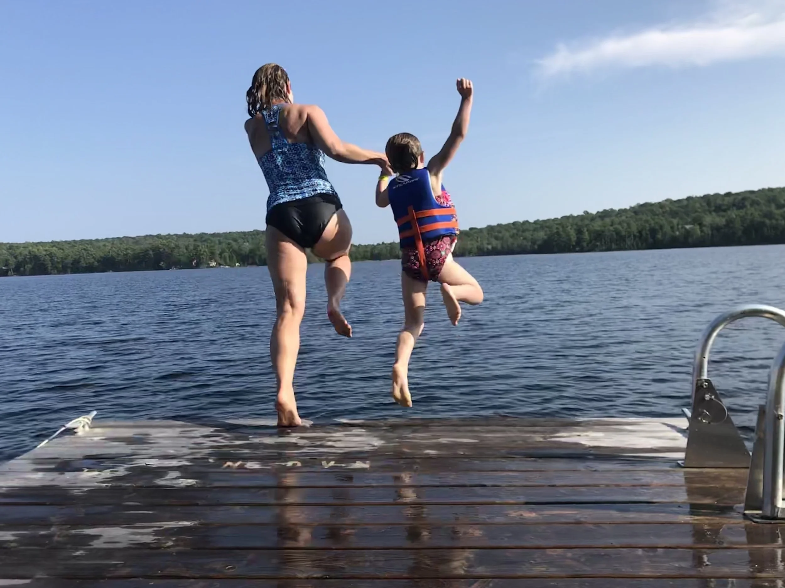 Dock jumping - summer fun!