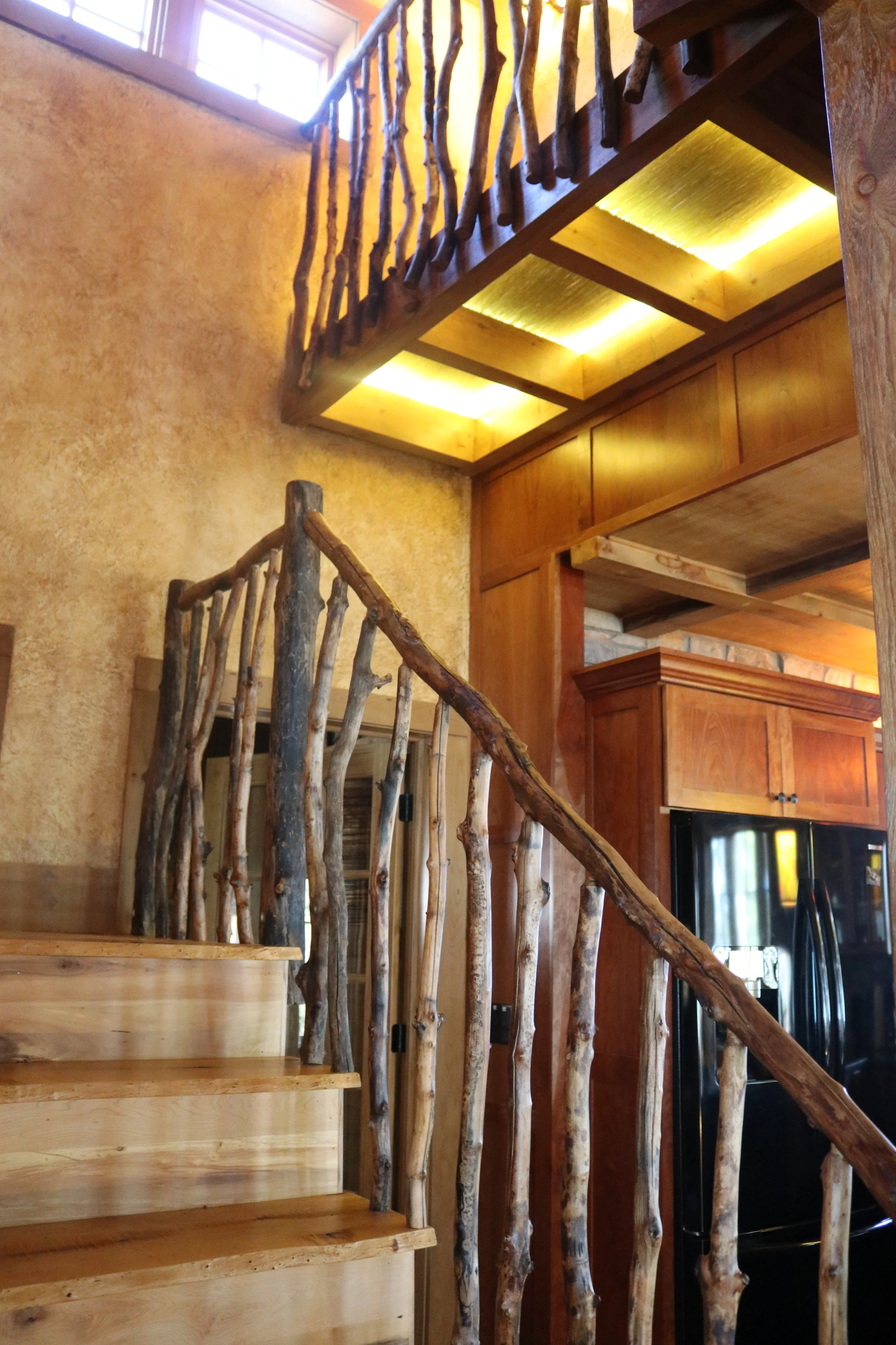 Stair materials harvested from our woods