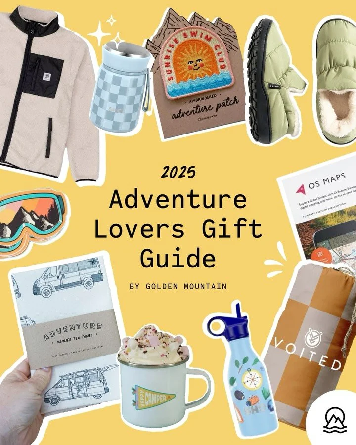 ✨ 2025 Adventure Lovers Gift Guide ✨
We own and love everything on this list.

🏊🏼&zwj;♀️ THE WILD SWIMMER
@voited Drycoat
@shoreusable Food flask
@hothandswarmers Hand warmers
@angelcareuk Thermometer
@goldenmtn Stickers / patches
@palmequipment Ch