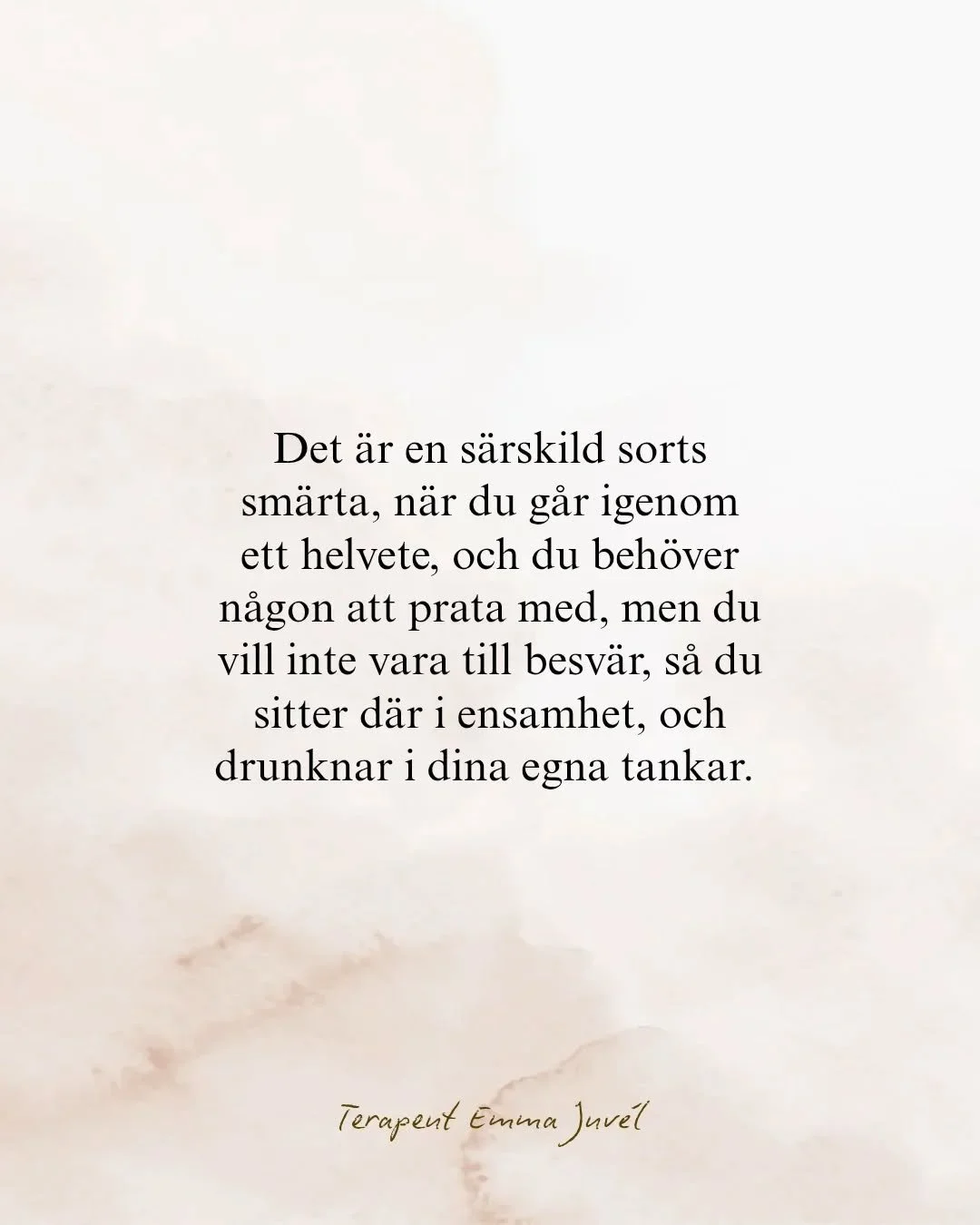 Du ska inte beh&ouml;va k&auml;nna att hela v&auml;rlden vilar p&aring; dina axlar, bara bita ihop och &ouml;verleva. Du &auml;r v&auml;rd att f&aring; k&auml;nna gl&auml;dje och ro i ditt liv 🤍

Vi tar det en dag i taget, ett steg i taget, tillsamm