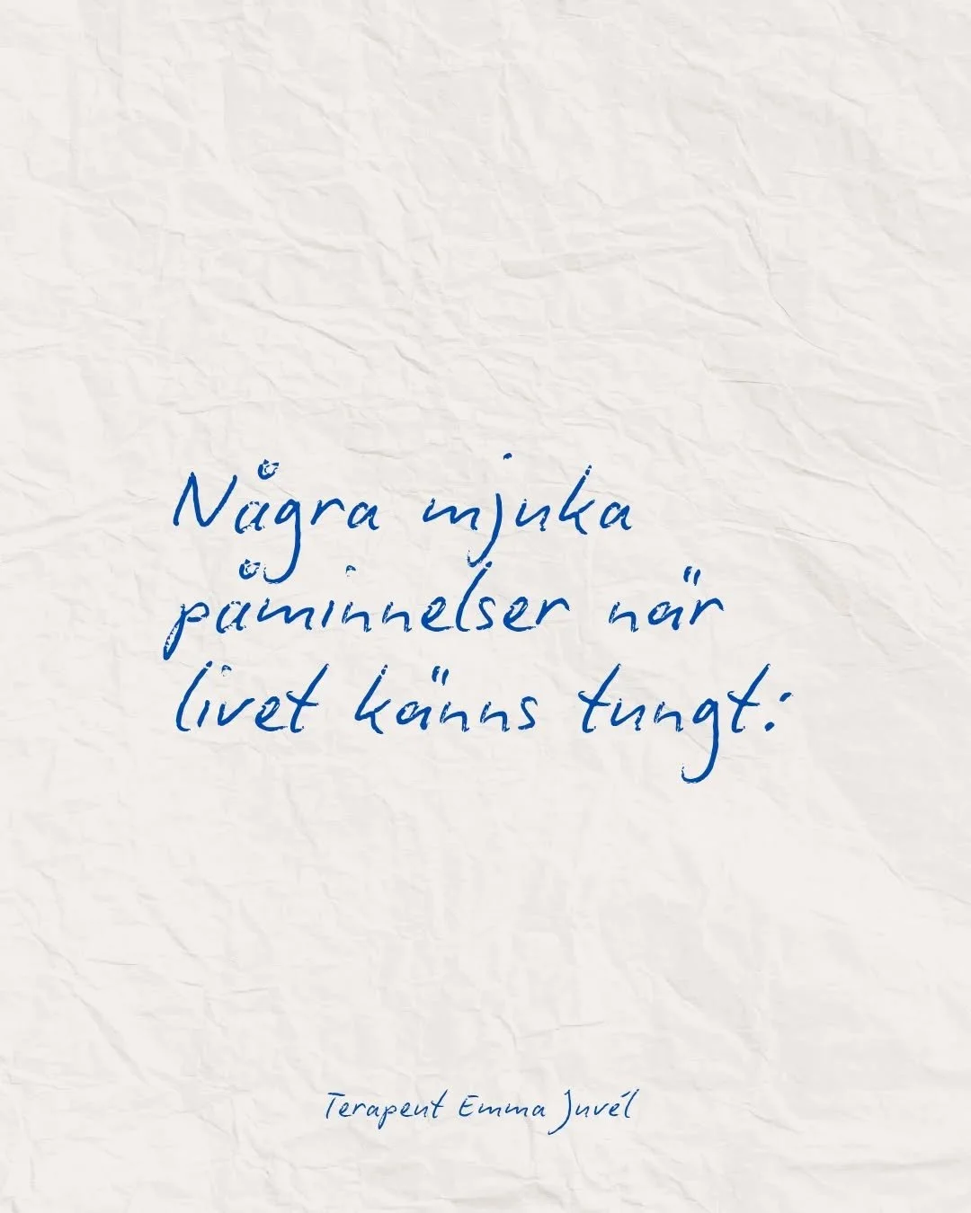 Tunga perioder betyder inte att du &auml;r p&aring; fel v&auml;g. Ibland betyder de att n&aring;got inom dig h&aring;ller p&aring; att st&auml;lla om, sl&auml;ppa taget eller be om mer omtanke ❤

Vi tar det tillsammans, en dag i taget, ett steg i tag