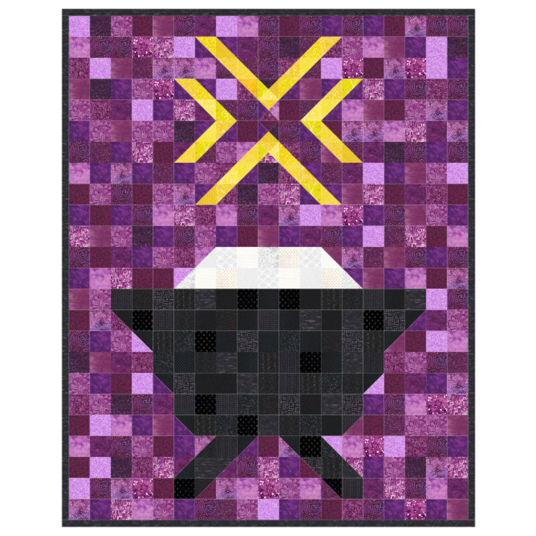 Crooked Christmas Tree Mini Quilt Pattern PDF Download — Jittery