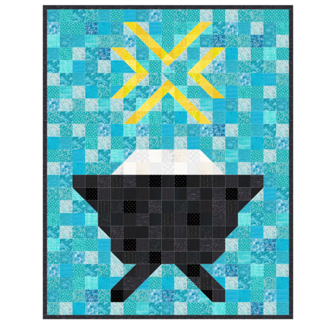 Crooked Christmas Tree Mini Quilt Pattern PDF Download — Jittery