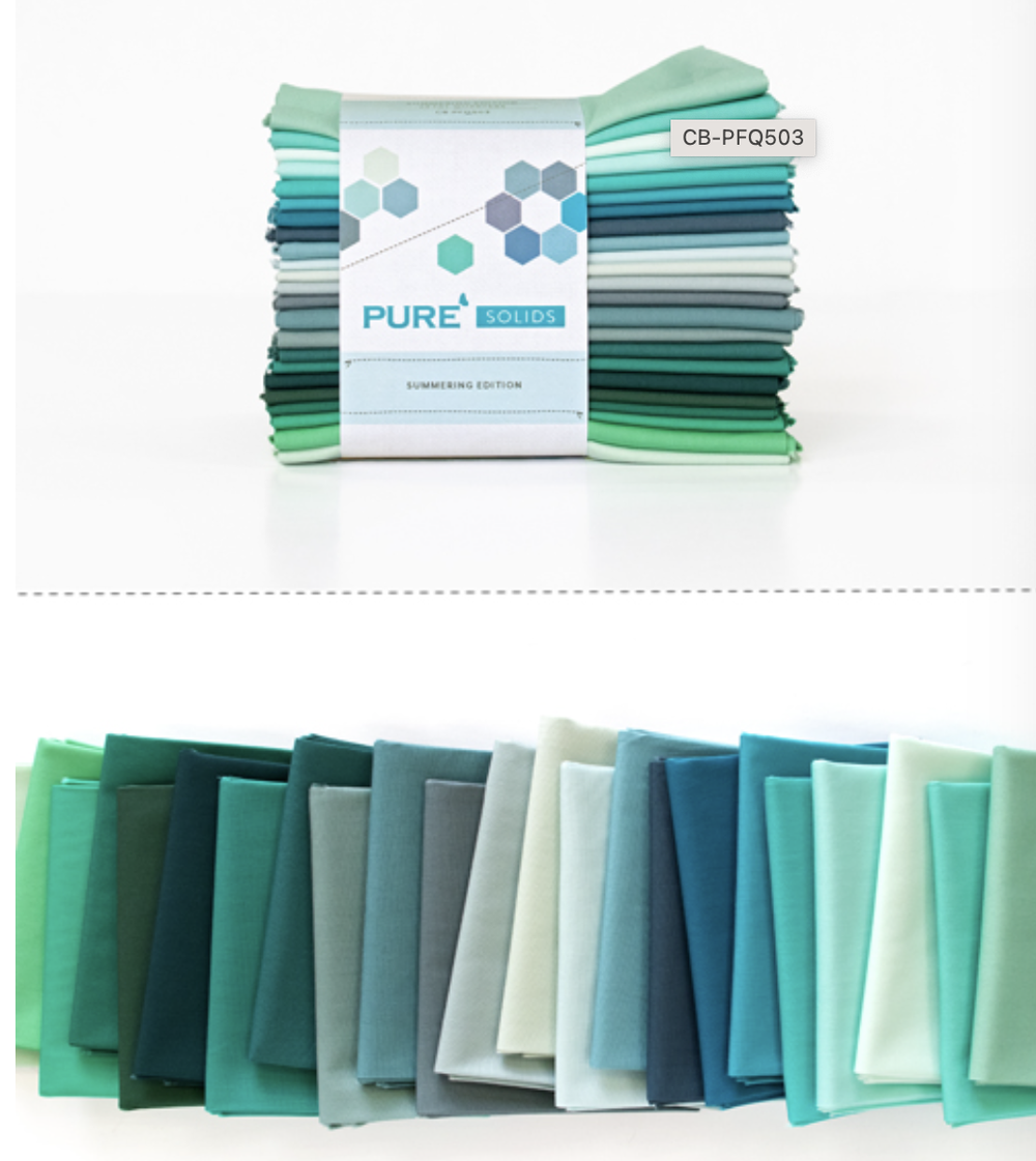 Pure Solids Summering Edition Fat Quarter Bundle |23 Pieces