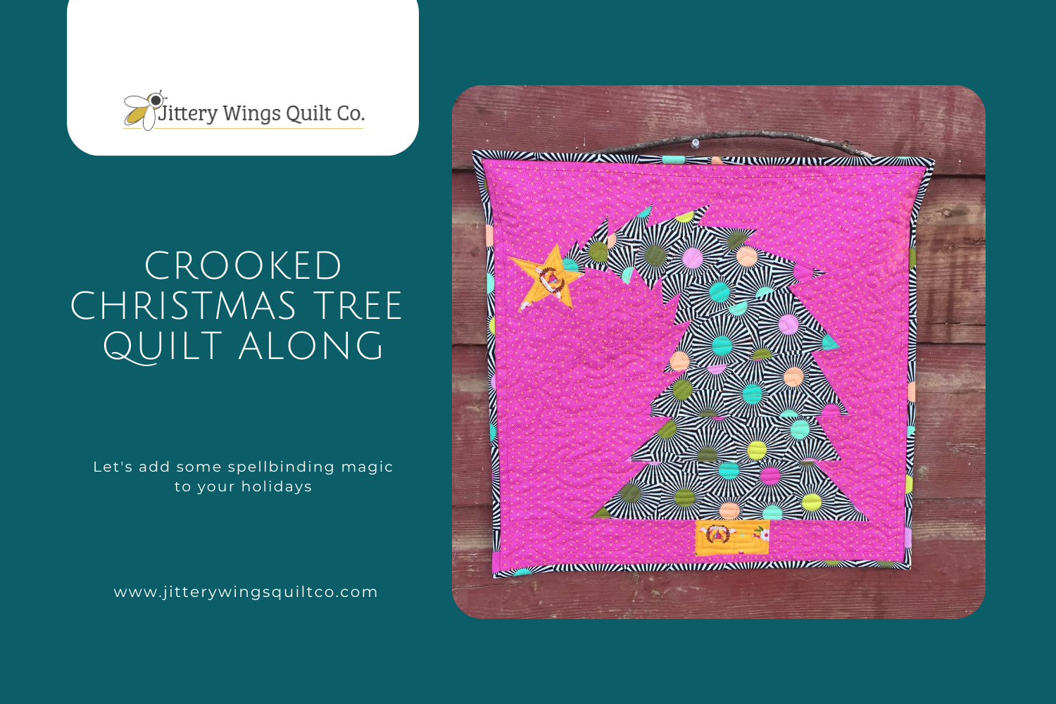 Crooked Christmas Tree Sign UP — Jittery Wings Quilt Co.