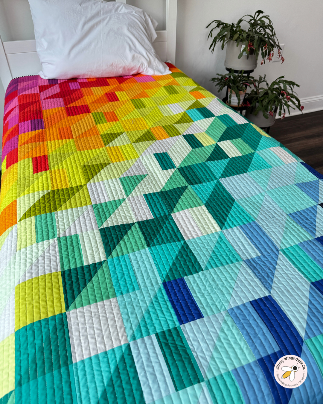 A Rainbow Bright Caper Quilt